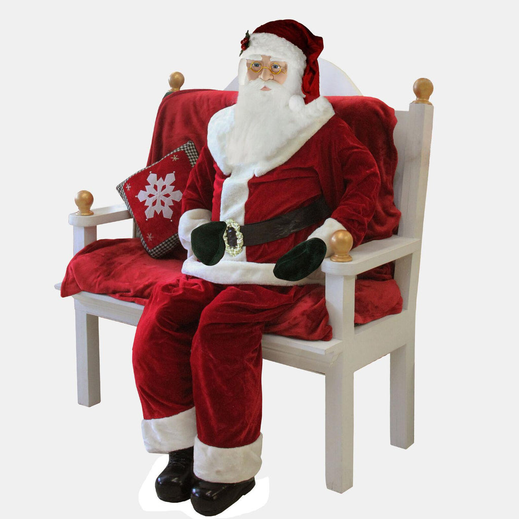 Huge Life-Size Plush Standing Santa Claus - 6 Ft