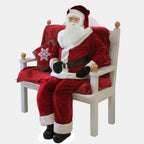 Huge Life-Size Plush Standing Santa Claus - 6 Ft