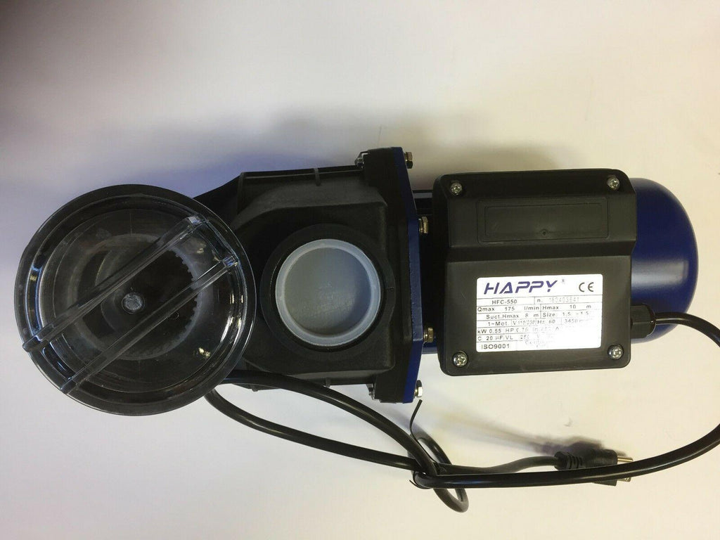 3/4 hp in ground swimming pool pump  46gpm 110v/230v 1.5" inlet/outlet