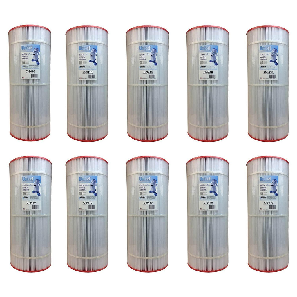 unicel 100 square feet sharp pleats swimming pool cartridge filter (10 pack)