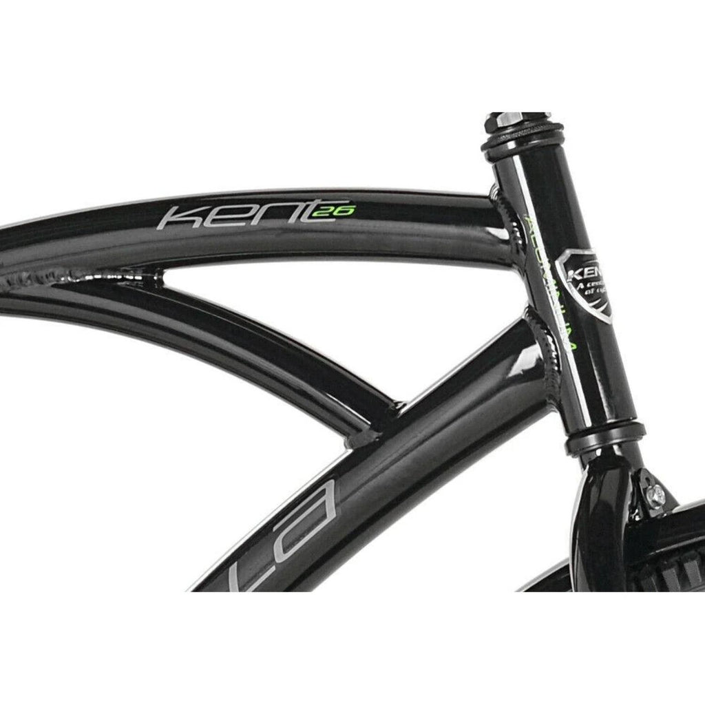 Kent 26 La Jolla Cruiser Men's Bike, Black/Green fast shipping new