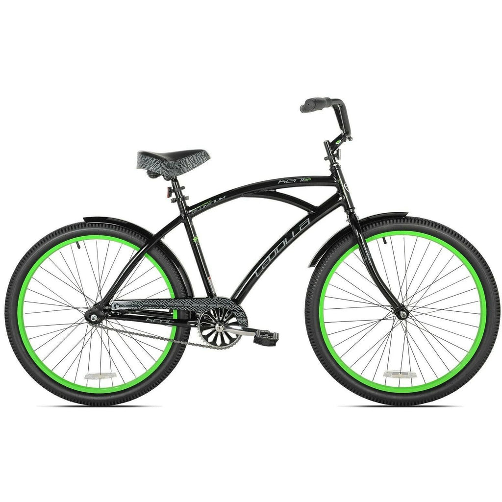 Kent 26 La Jolla Cruiser Men's Bike, Black/Green fast shipping new