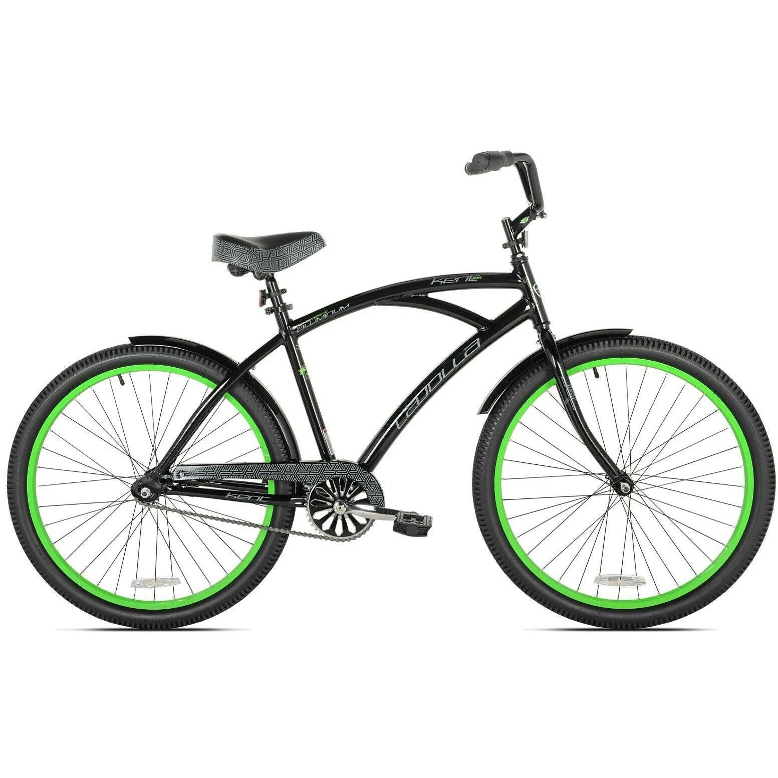 Kent 26 La Jolla Cruiser Men's Bike, Black/Green fast shipping new
