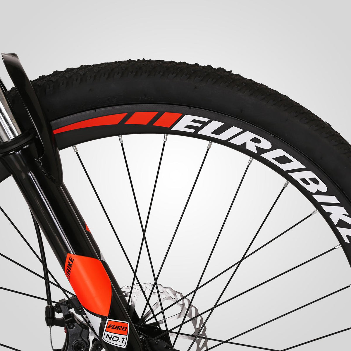 Eurobike S7 Mountain Bike Full Suspension Frame 21 Speed Shifter 27.5 Inch Wheels Dual Disc Brakes Bikes for Men Orange