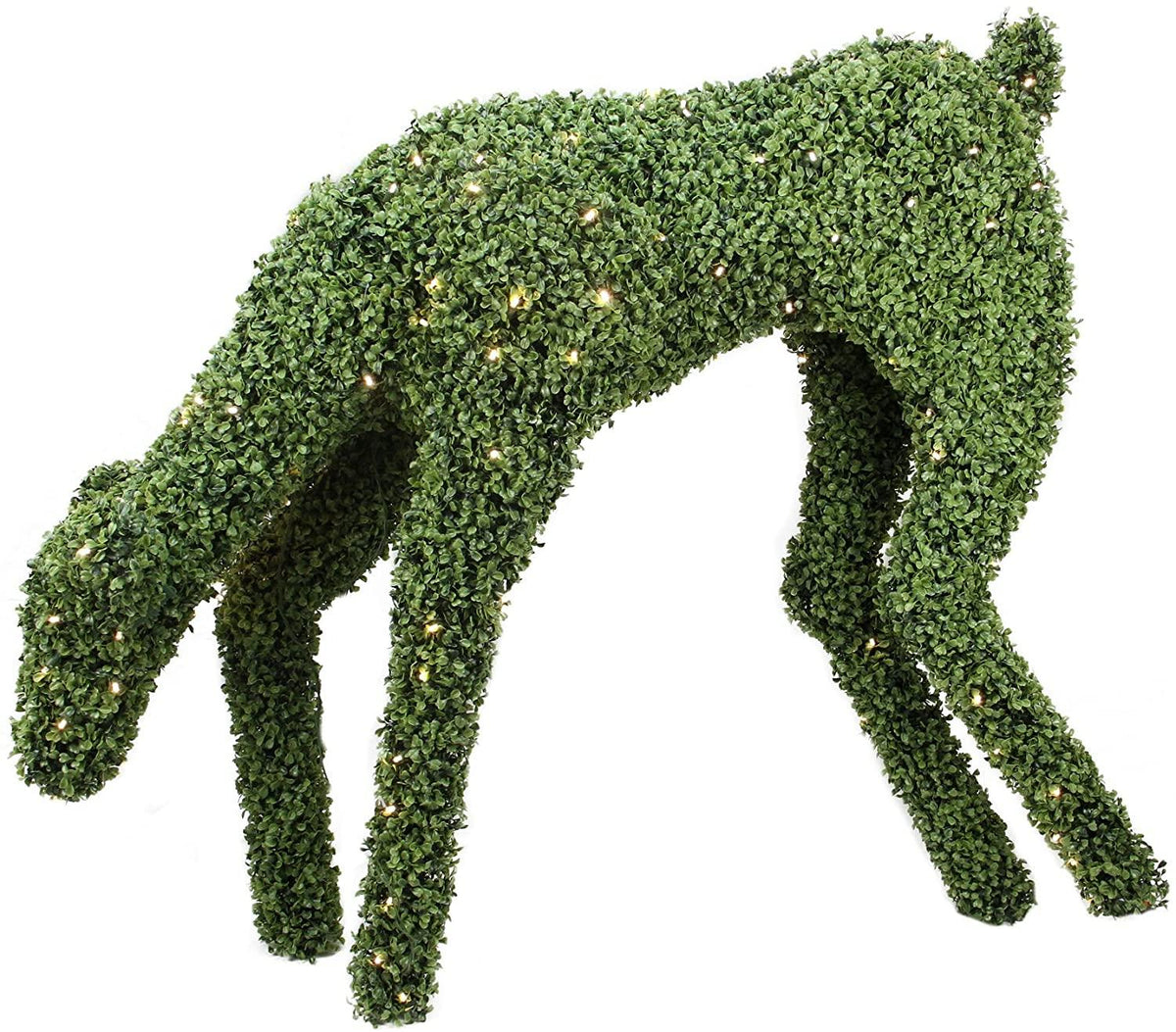 Northlight Pre-Lit BoxFeeding Reindeer Outdoor Christmas Decoration with Warm White LED Lights, 42"