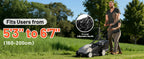18-inch 40V Brushless Lawn Mower for Garden Yards, Lightweight Cordless Lawn Mower Battery Powered with 6-Position Height Adjustment, 2x5.0Ah Battery Included
