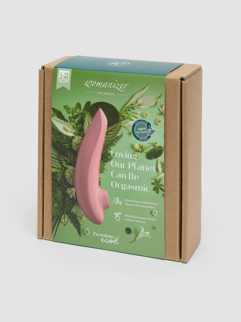 Womanizer Premium Eco Smart Silence Clitoral Stimulator, Pink