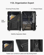 Aluminum Frame Luggage Sets, PC Hard Shell Checked Suitcase with 4 Corners, Zipperless Luggage with Spinner Wheels