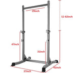 Multi-Function Barbell Rack Dip Stand Height Adjustable Barbell Stand Weight Lifting Rack Gym Family Fitness Squat Rack Weight Lifting Bench Press Dipping Station, Barbell and Bench Not Inclueded