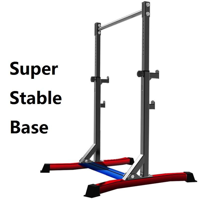 Multi-Function Barbell Rack Dip Stand Height Adjustable Barbell Stand Weight Lifting Rack Gym Family Fitness Squat Rack Weight Lifting Bench Press Dipping Station, Barbell and Bench Not Inclueded