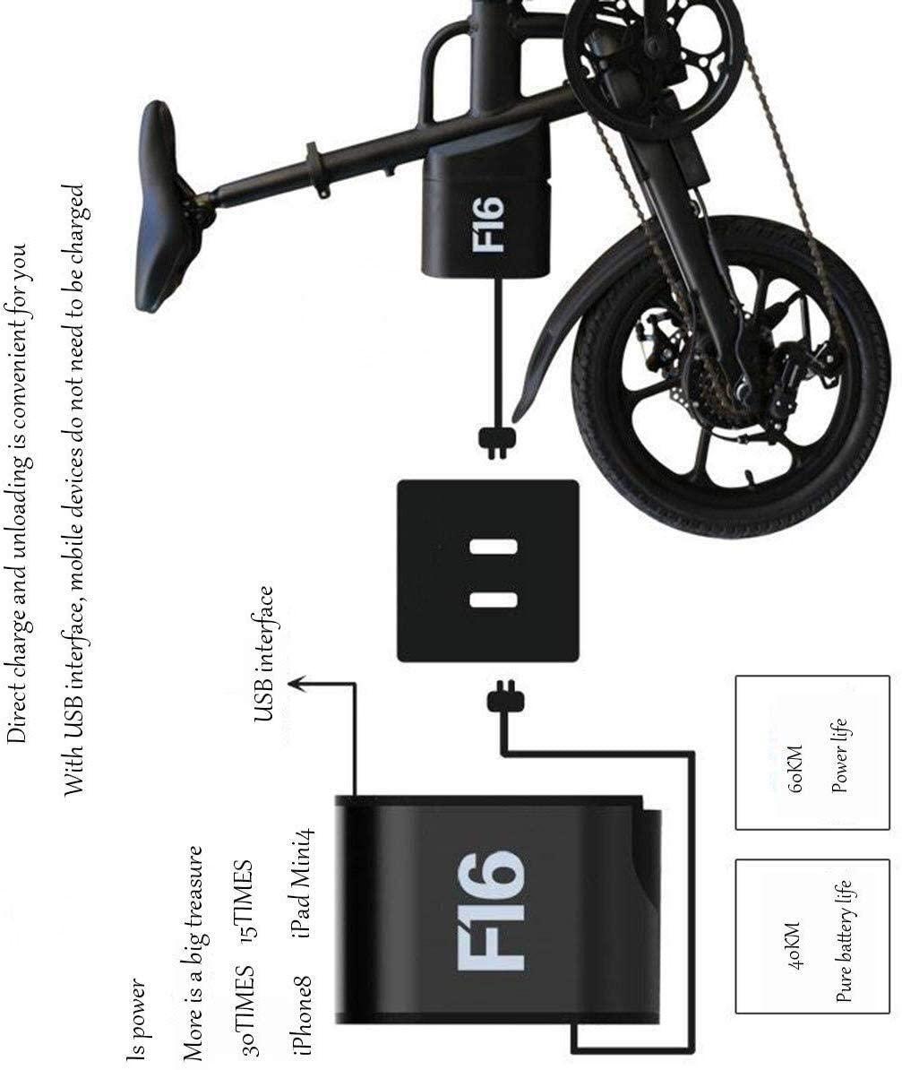 CUISIDIAO Foldable Electric Bicycle, 250W 36V Waterproof Electric Bicycles, Foldable Foam Handlebar Grips for Your Travel, is A Very Reliable Partner (Color : Yellow)