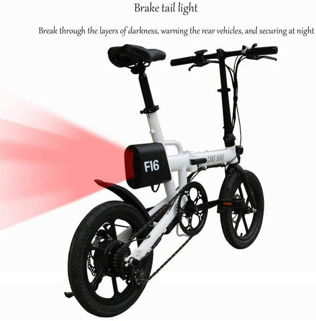 CUISIDIAO Foldable Electric Bicycle, 250W 36V Waterproof Electric Bicycles, Foldable Foam Handlebar Grips for Your Travel, is A Very Reliable Partner (Color : Yellow)