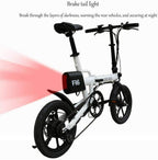 CUISIDIAO Foldable Electric Bicycle, 250W 36V Waterproof Electric Bicycles, Foldable Foam Handlebar Grips for Your Travel, is A Very Reliable Partner (Color : Yellow)