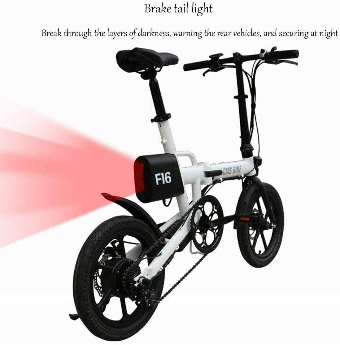 CUISIDIAO Foldable Electric Bicycle, 250W 36V Waterproof Electric Bicycles, Foldable Foam Handlebar Grips for Your Travel, is A Very Reliable Partner (Color : Yellow)