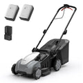 Electric Lawn Mower Cordless,Grass Cutter Machine for 3200 Sq. Ft, Lawnmower with Brushless Motor, 16.5 in Cutting Width, Cutting Height 1-2.5 in, 2 x 5.0 Ah Batteries &amp; Charger