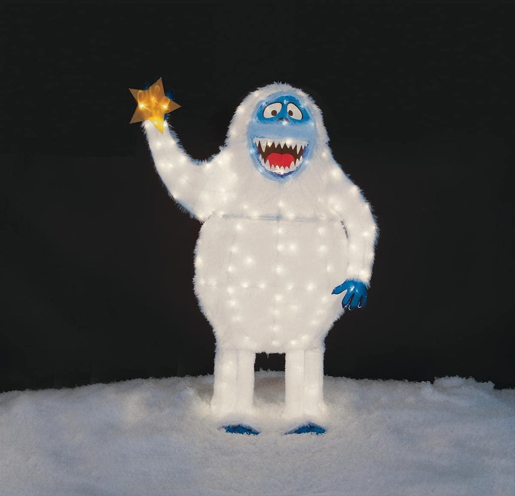 Christmas 54" Tall Tinsel Bumble Abominable Snowman Outdoor Yard Decoration
