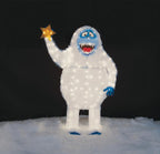 Christmas 54" Tall Tinsel Bumble Abominable Snowman Outdoor Yard Decoration