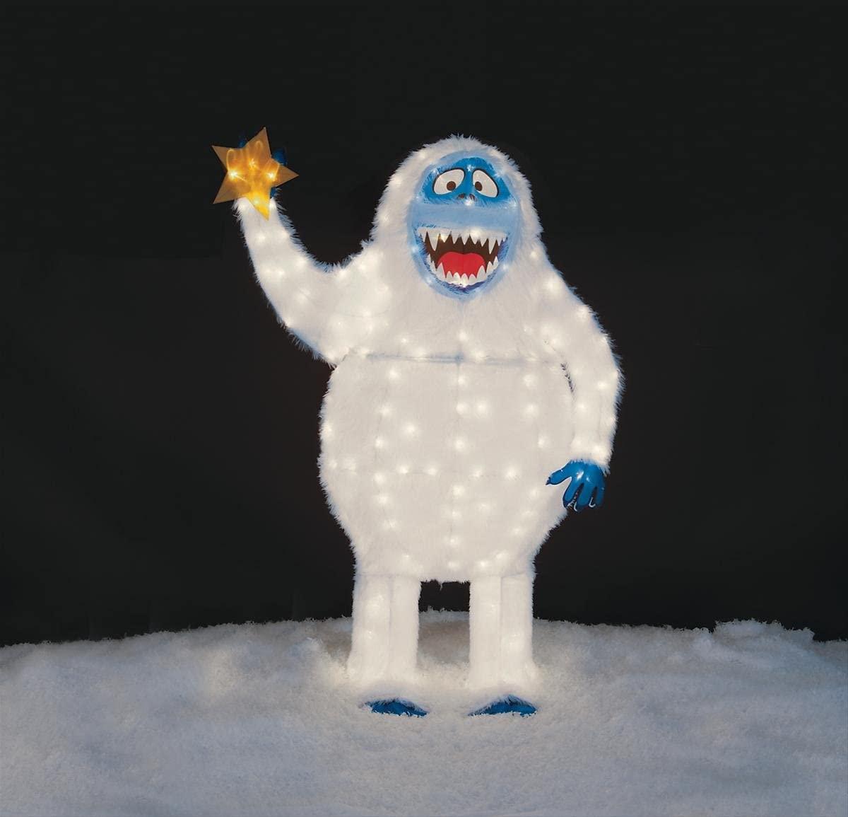 Christmas 54" Tall Tinsel Bumble Abominable Snowman Outdoor Yard Decoration