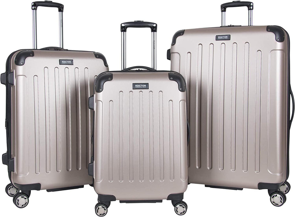 Renegade 3-Piece Luggage Expandable 8-Wheel Spinner Lightweight Hardside Travel Suitcase Set, Champagne, (20"/24"/28")