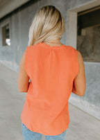 delila tank top - orange tigerlily