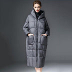luxury thick long down coat