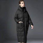 luxury thick long down coat