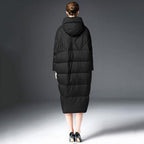luxury thick long down coat