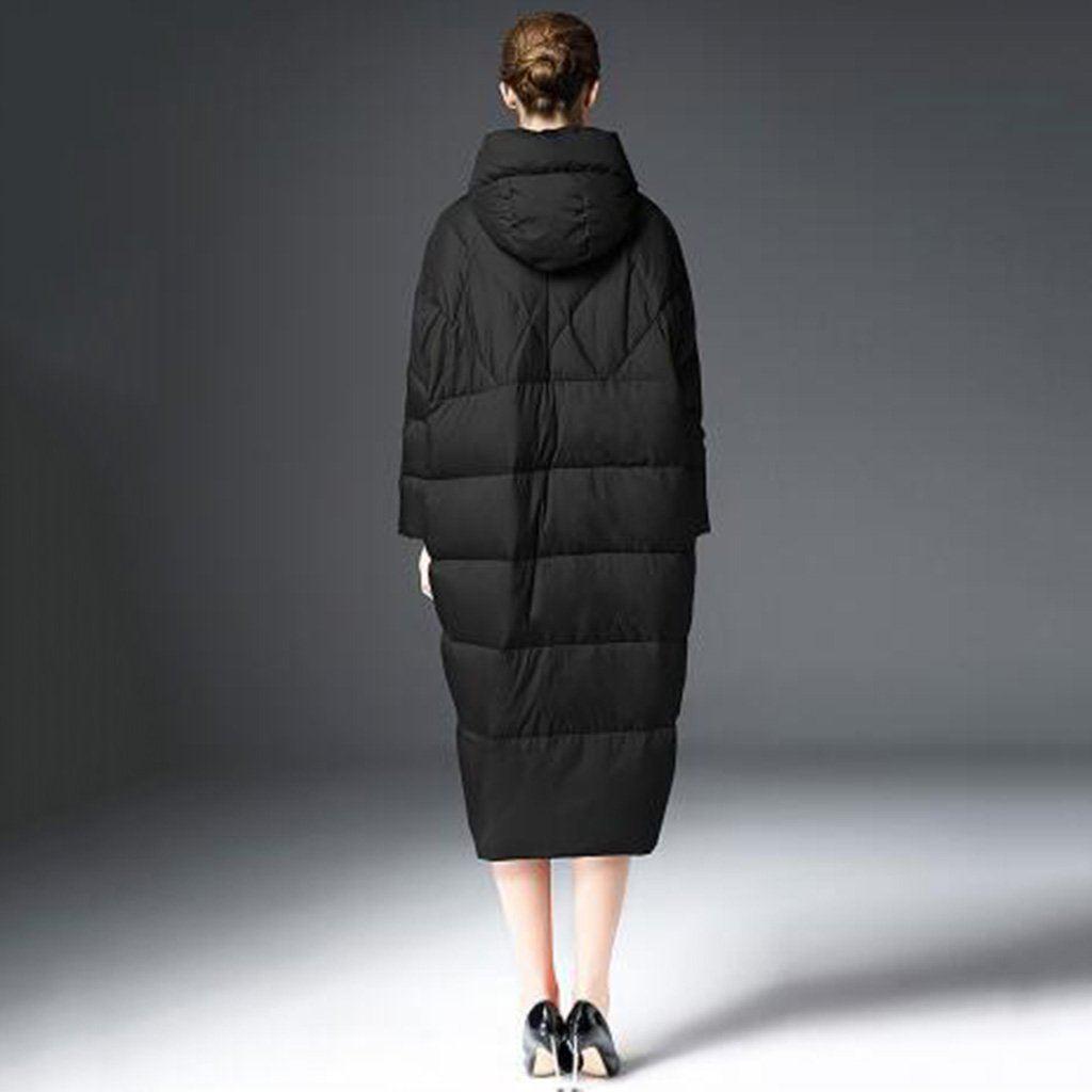 luxury thick long down coat