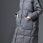 luxury thick long down coat
