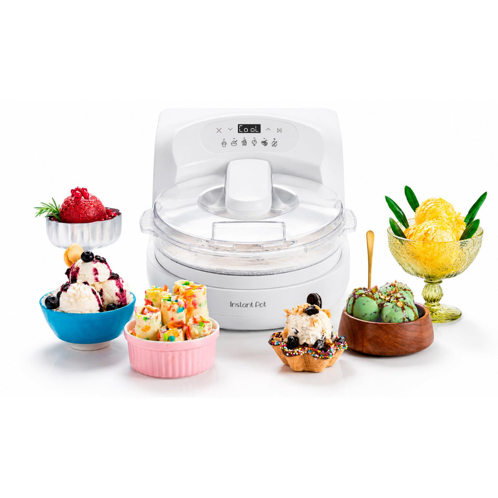 Chill Ice Cream Maker with ‑In Compressor, No Pre‑Freezing, Real Ice Cream in Minutes*, Gelato, Sorbet, Rolled, Non‑Dairy, Mix‑Ins, Easy Clean Up, Quiet, Makes Up to 2 Pints