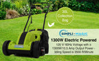 Lawn Mower, 13Inch Electric Lawn Mower Corded, 1300W Electric Powered, 3-Position Height Adjustment