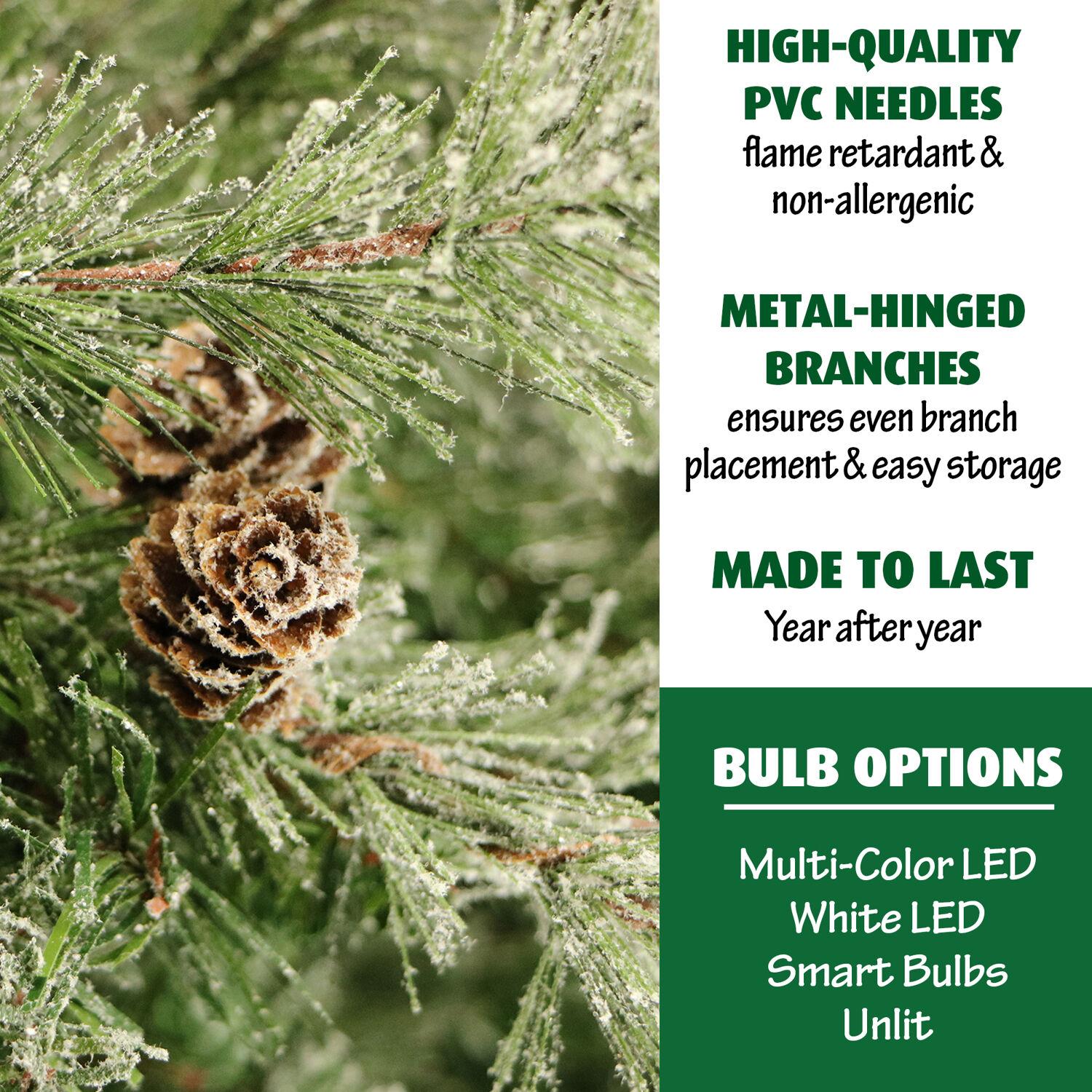 Fraser Hill Farm Buffalo Green Hinged Fir Christmas Tree, 9'
