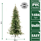 Fraser Hill Farm Buffalo Green Hinged Fir Christmas Tree, 9'