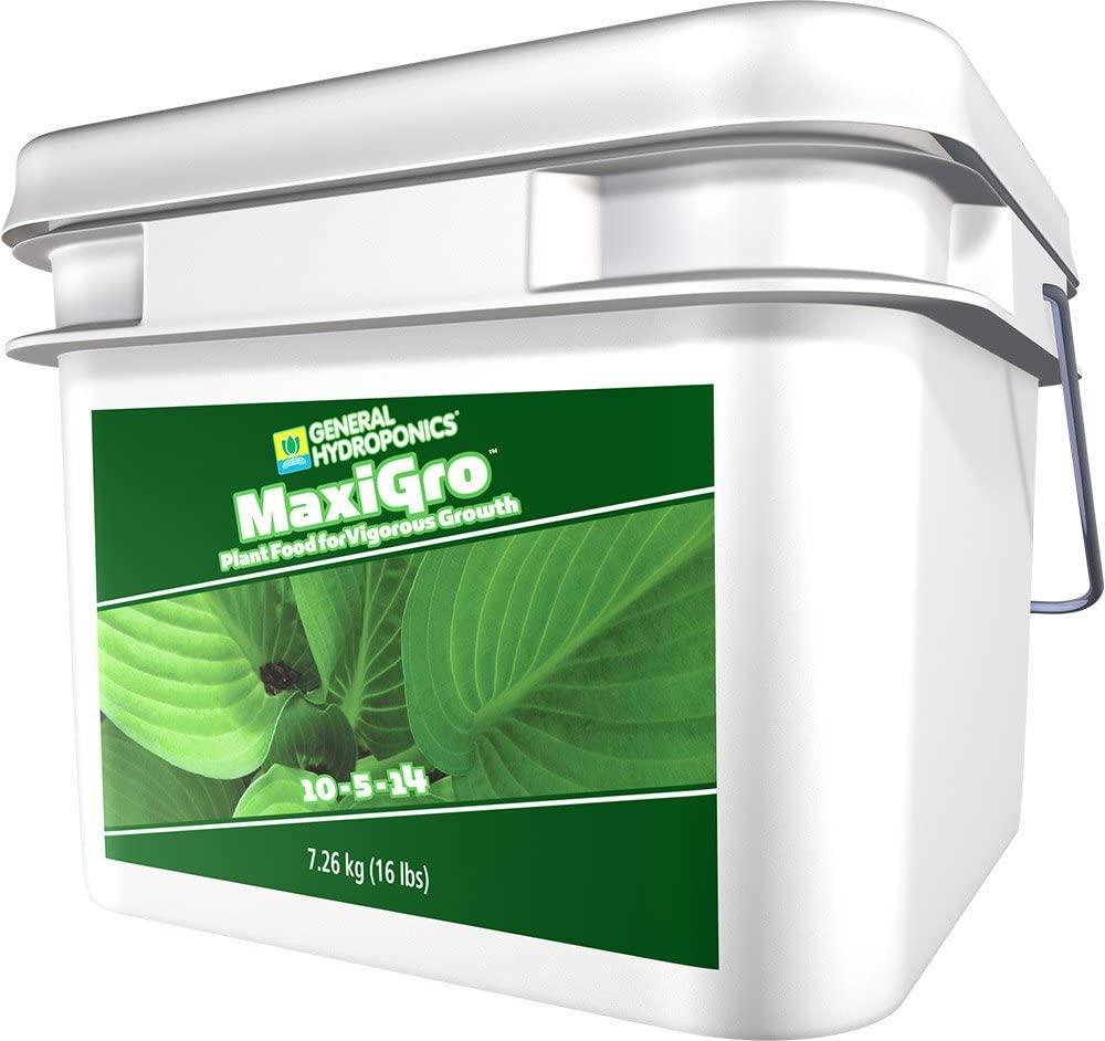 general hydroponics maxigro plant food for vigorous growth, 16 lb