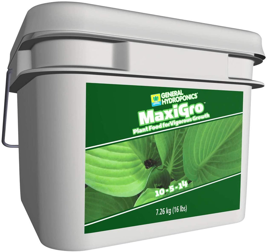 general hydroponics maxigro plant food for vigorous growth, 16 lb