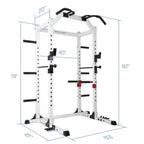 Body Power SMU6200 Weightlifting Deluxe Home Power Rack CaSystem