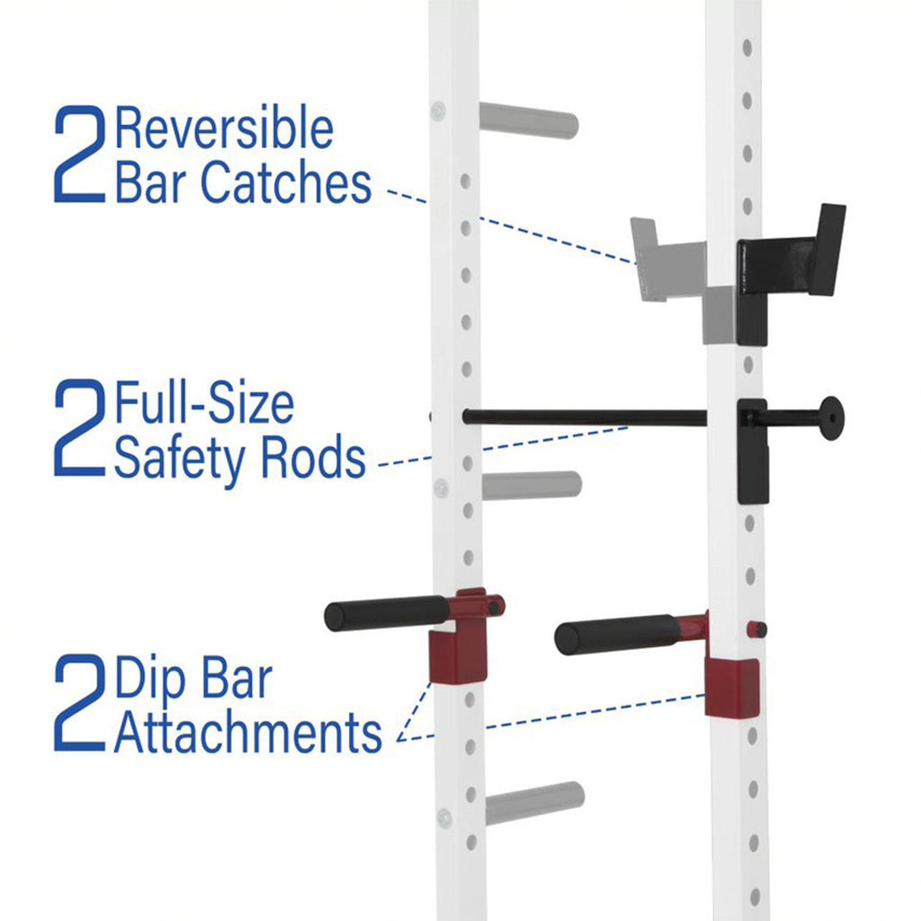 Body Power SMU6200 Weightlifting Deluxe Home Power Rack CaSystem