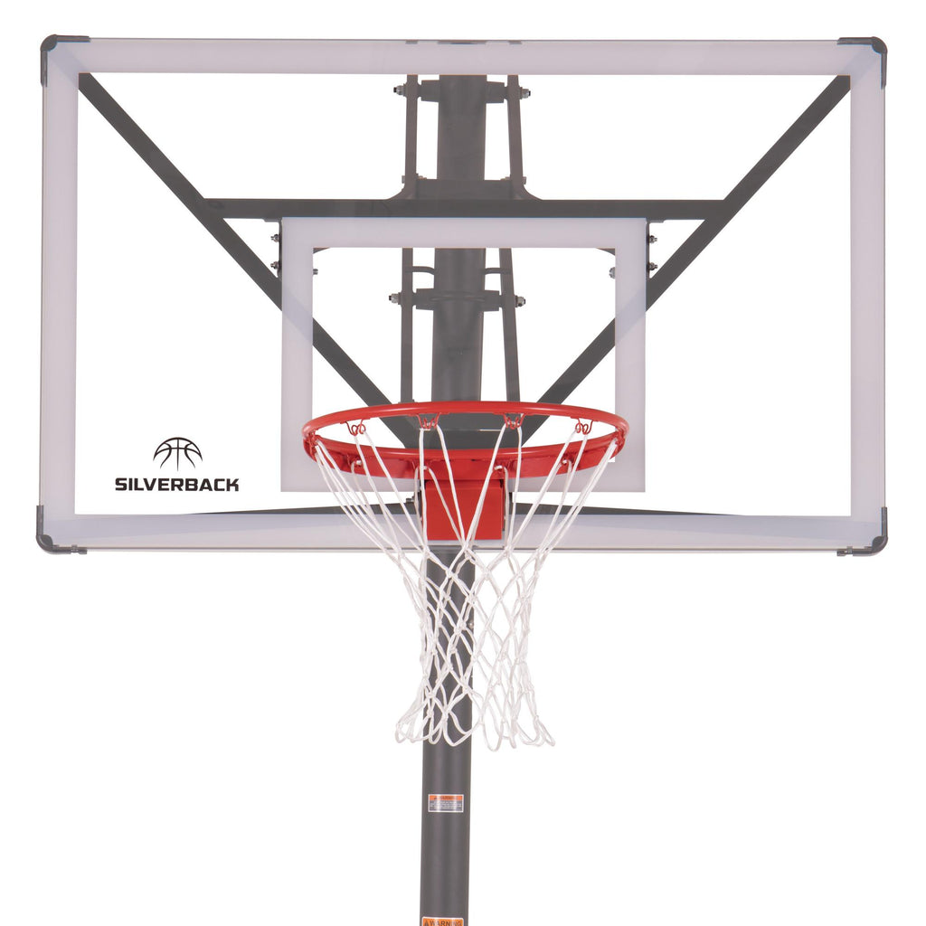 Silverback SBX 54" In-Ground Basketball Hoop with Adjustable-Height Backboard