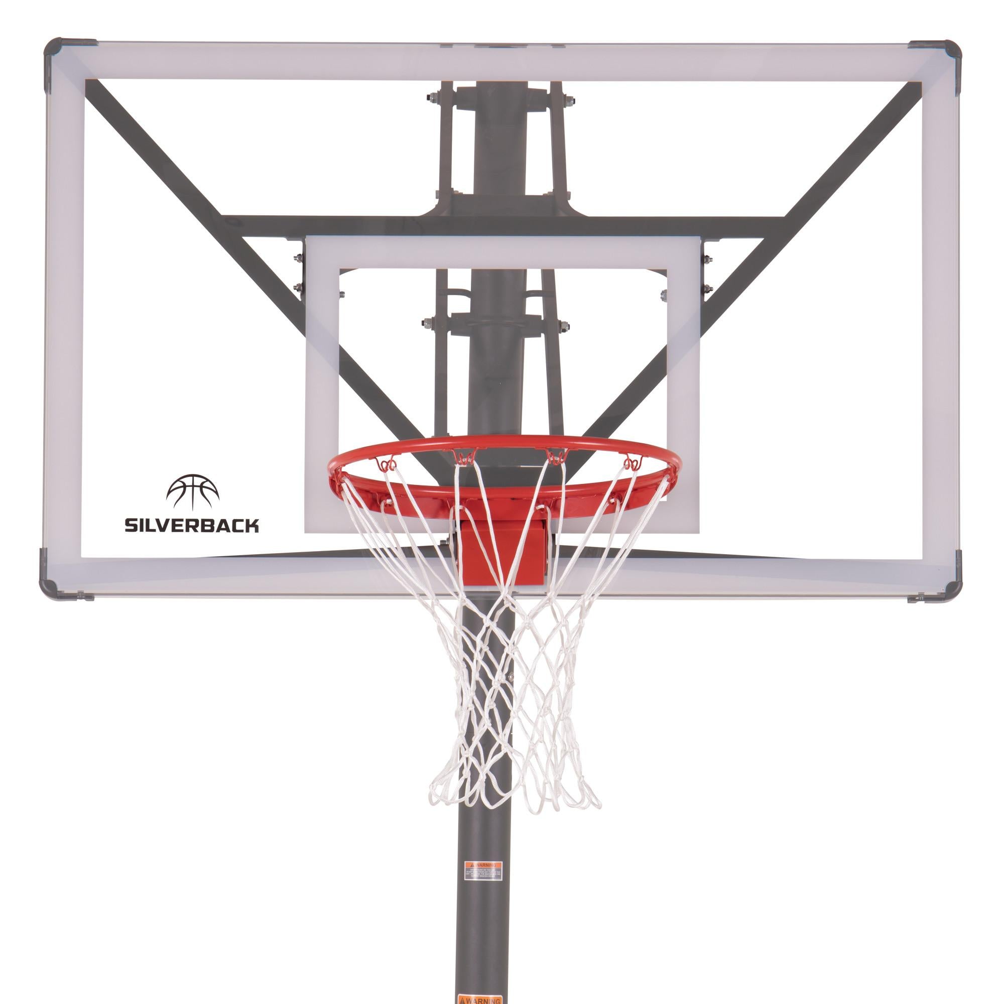 Silverback SBX 54" In-Ground Basketball Hoop with Adjustable-Height Backboard