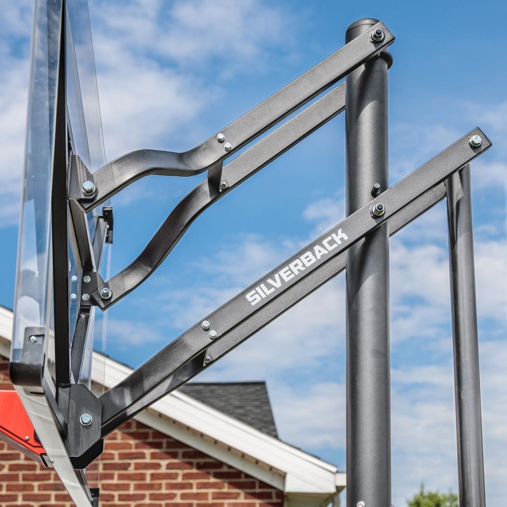 Silverback SBX 54" In-Ground Basketball Hoop with Adjustable-Height Backboard