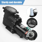 2hp swimming pool pump motor outdoor w/strainer 115-230v in/above ground 1500w
