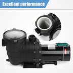 2hp swimming pool pump motor strainer in/above ground 115-230v outdoor 1500w new