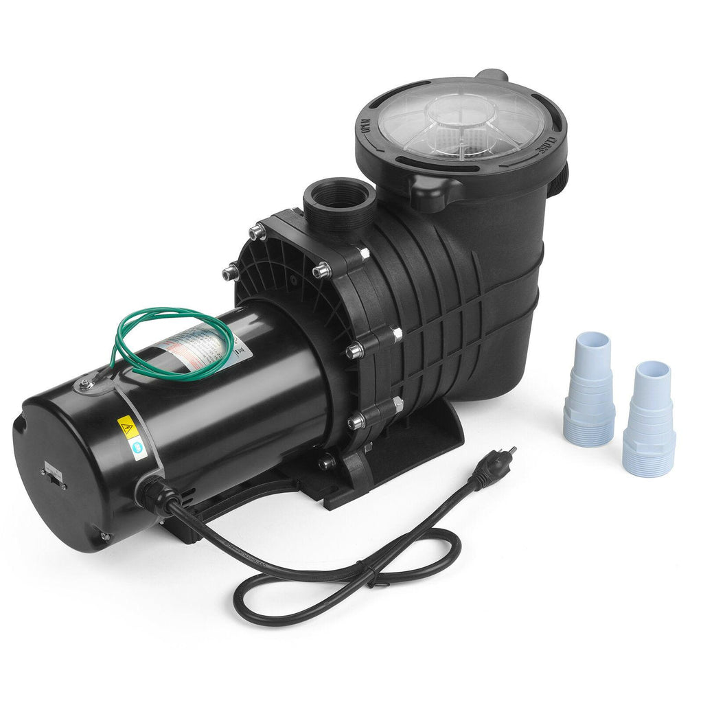 2hp swimming pool pump motor outdoor w/strainer 115-230v in/above ground 1500w