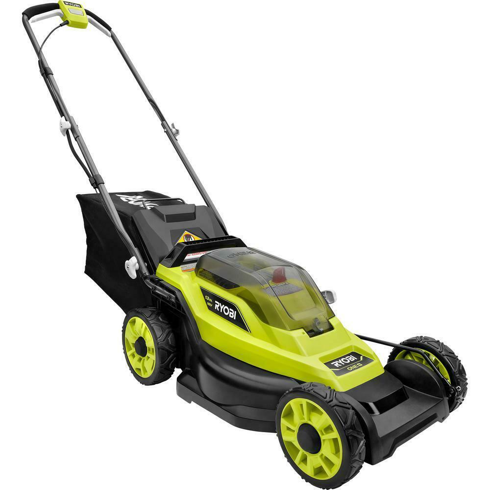 13 In. One+ 18-Volt Lithium-Ion Cordless Battery Walk Behind Push Lawn Mower - 4
