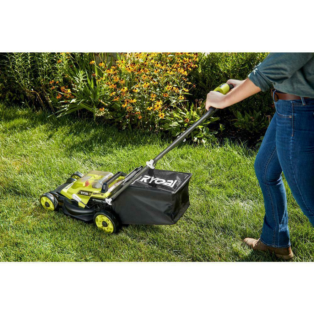 13 In. One+ 18-Volt Lithium-Ion Cordless Battery Walk Behind Push Lawn Mower - 4