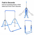 Children's indoor horizontal bar home pull-up blue