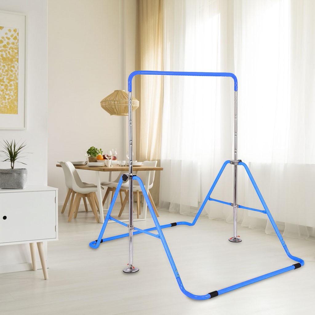 Children's indoor horizontal bar home pull-up blue