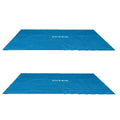intex 9 x 18 foot rectangular solar frame set swimming pool cover (2 pack)