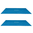 intex 9 x 18 foot rectangular solar frame set swimming pool cover (2 pack)