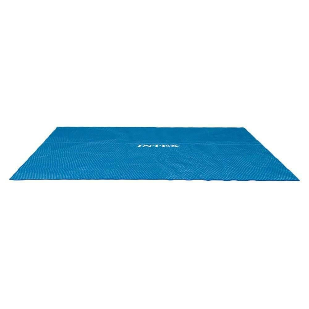 intex 9 x 18 foot rectangular solar frame set swimming pool cover (2 pack)